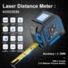 3-in-1 Laser Tape Measure – 40/60/80M Laser Rangefinder with 5M Tape - Image 6