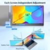 14" Dual Portable Monitor – USB-C Plug & Play for Laptop/Phone/Tablet - Image 3