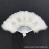 AIV PLUMAS Premium Feather Fans – Elegant Wedding & Dance Hand Fans - Image 2