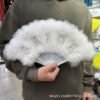 AIV PLUMAS Premium Feather Fans – Elegant Wedding & Dance Hand Fans - Image 7