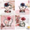 2D HD Acrylic Rose Decor – Elegant Wedding & Event Tabletop Ornaments - Image 4