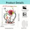 2D HD Acrylic Rose Decor – Elegant Wedding & Event Tabletop Ornaments - Image 7