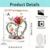 2D HD Acrylic Rose Decor – Elegant Wedding & Event Tabletop Ornaments - Image 9