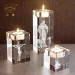 European Crystal Candle Holder – Elegant Dining & Wedding Decor