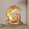 Jesus Tree of Life Acrylic Wall Hanging & Desktop Decor – Cross-Shaped Inspirational Gift - Image 2