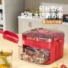 [Best Seller] One-Touch Ice Cube Tray - 2PCs BPA-Free Silicone Ice Mold with Lid - Fast Freeze Reusable Ice Maker (Frosted Clear) - Image 5