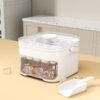 [Best Seller] One-Touch Ice Cube Tray - 2PCs BPA-Free Silicone Ice Mold with Lid - Fast Freeze Reusable Ice Maker (Frosted Clear) - Image 2