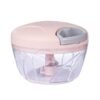 [900ml] Professional Manual Garlic Chopper - 2-Second Multi-Function Food Processor for Vegetables, Meat & Baby Food (3 Blades Included) - Commercial-Grade Pull String Design - Image 2