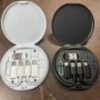 [5-in-1] 60W Fast Charging Cable Organizer - Portable Multi-Interface Storage Box with SIM Ejector & Phone Stand (Minimalist White) - for iPhone/Android/USB-C - Image 5