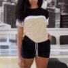 Trendy Contrast-Panel Tee (A-M Sizes) | scoppar Verified Fast Fashion - Image 22