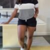 Trendy Contrast-Panel Tee (A-M Sizes) | scoppar Verified Fast Fashion - Image 4