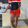 Trendy Contrast-Panel Tee (A-M Sizes) | scoppar Verified Fast Fashion - Image 8