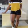 Trendy Contrast-Panel Tee (A-M Sizes) | scoppar Verified Fast Fashion - Image 7
