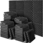 Professional Acoustic Foam Panels - 3rd Gen Polyurethane | Fire-Resistant Soundproofing (30x30cm/50x50cm) | Self-Adhesive & Non-Adhesive