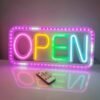 Custom LED Neon Sign - "OPEN" Light Box with 358 Color Modes | Remote Control & Dimmable | IP42 Waterproof (45+ Designs) - Image 4