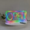 Custom LED Neon Sign - "OPEN" Light Box with 358 Color Modes | Remote Control & Dimmable | IP42 Waterproof (45+ Designs) - Image 3