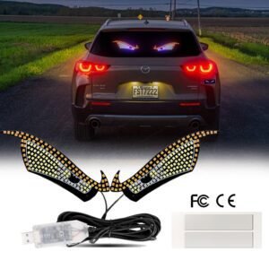 Demon Eye Car LED Lights – 11 Modes | USB-Powered | High-Brightness DRL | 1000+ Sold | 55% Repeat Buyers