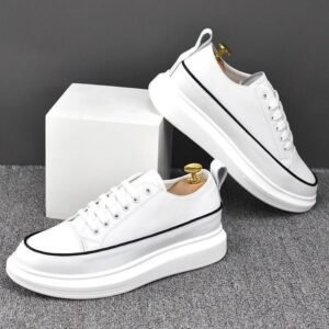 Celebrity White Sneakers – Andy Lau Inspired Loafers | 3cm Hidden Lift