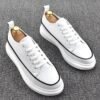 Celebrity White Sneakers – Andy Lau Inspired Loafers | 3cm Hidden Lift - Image 6