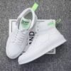 Unisex High-Top Chunky Sneakers - Retro White Streetwear - Image 2