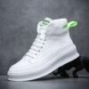 Unisex High-Top Chunky Sneakers - Retro White Streetwear - Image 7