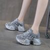 Bling Dad Shoes - Rhinestone Cowgirl Sneakers - Image 3