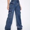 Cargo Jeans - Women's Utility Pants w/ 8 Pockets | Wholesale - Image 4