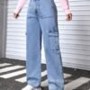 Cargo Jeans - Women's Utility Pants w/ 8 Pockets | Wholesale - Image 3