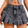 Sexy Denim Mini Skirt - Curve-Hugging Fit | Wholesale - Image 4