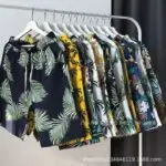 Wholesale Men's Beach Shorts - Quick Dry, Loose Fit, 5-Inch Casual Summer Shorts (Floral/Patterned)