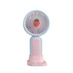 MINIEAN 2-in-1 USB Desk Fan with Phone Stand - Portable Rechargeable Mini Fan