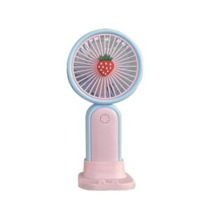 MINIEAN 2-in-1 USB Desk Fan with Phone Stand - Portable Rechargeable Mini Fan