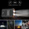 20000mAh Dual USB Waterproof Solar Power Bank Mobile Power Supply Holder Type-C DC Input Polymer Lithium Battery Over-Charging - Image 3