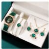 5-Piece Women's Jewelry Set - Quartz Watch + Necklace + Bracelet + Ring + Earrings (Gift Set Without Box) - Image 7