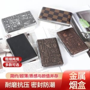 SCOPPAR SELECT: Retro Leather Slim Cigarette Case